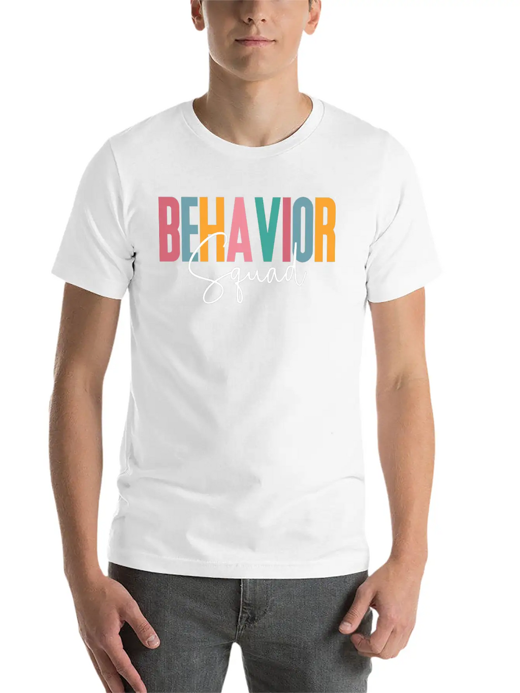 Behavior Squad, Behavioral, Analyst Bcba Breathable Soft Cotton T-Shirt – Timeless Casual Look