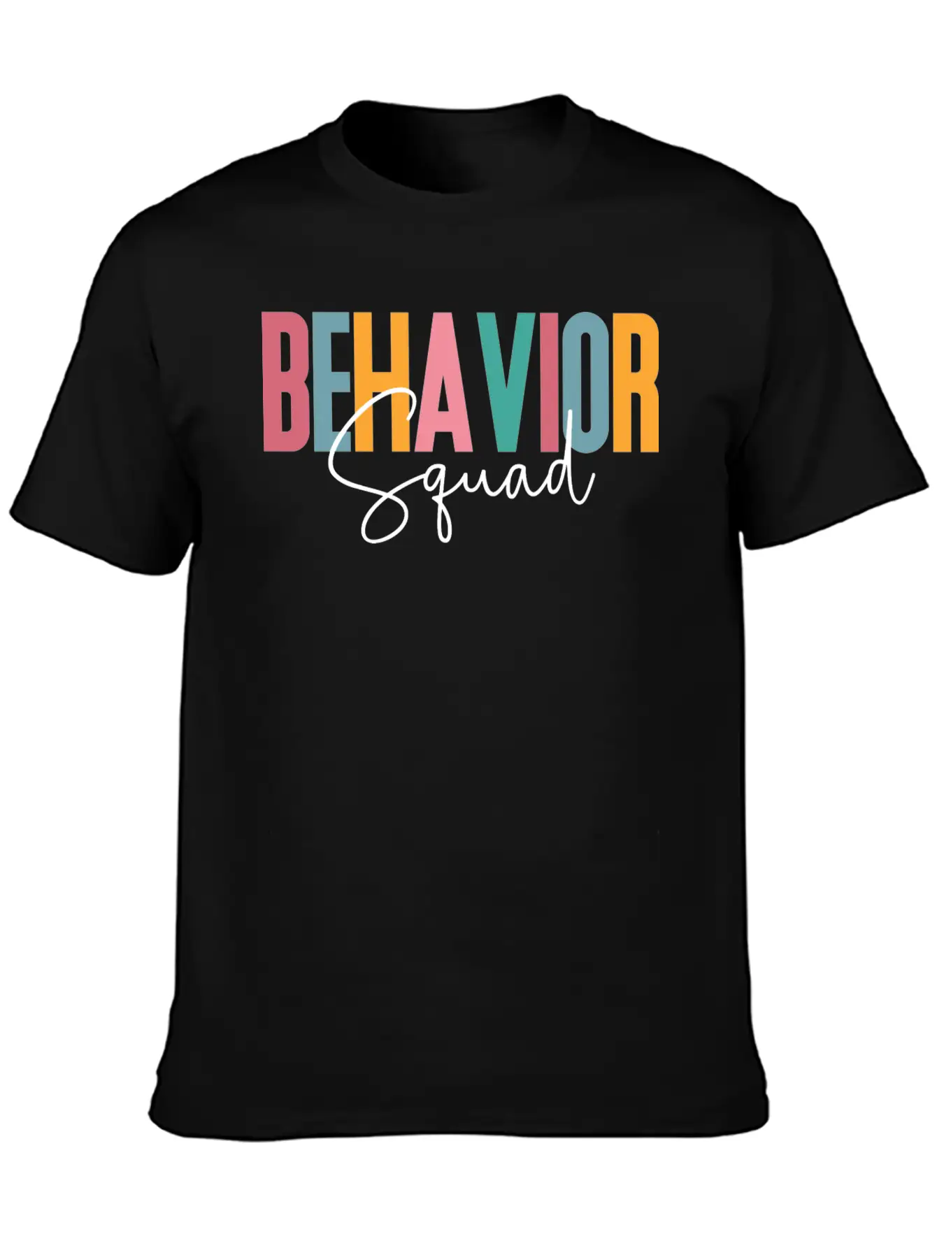 Behavior Squad, Behavioral, Analyst Bcba Breathable Soft Cotton T-Shirt – Timeless Casual Look