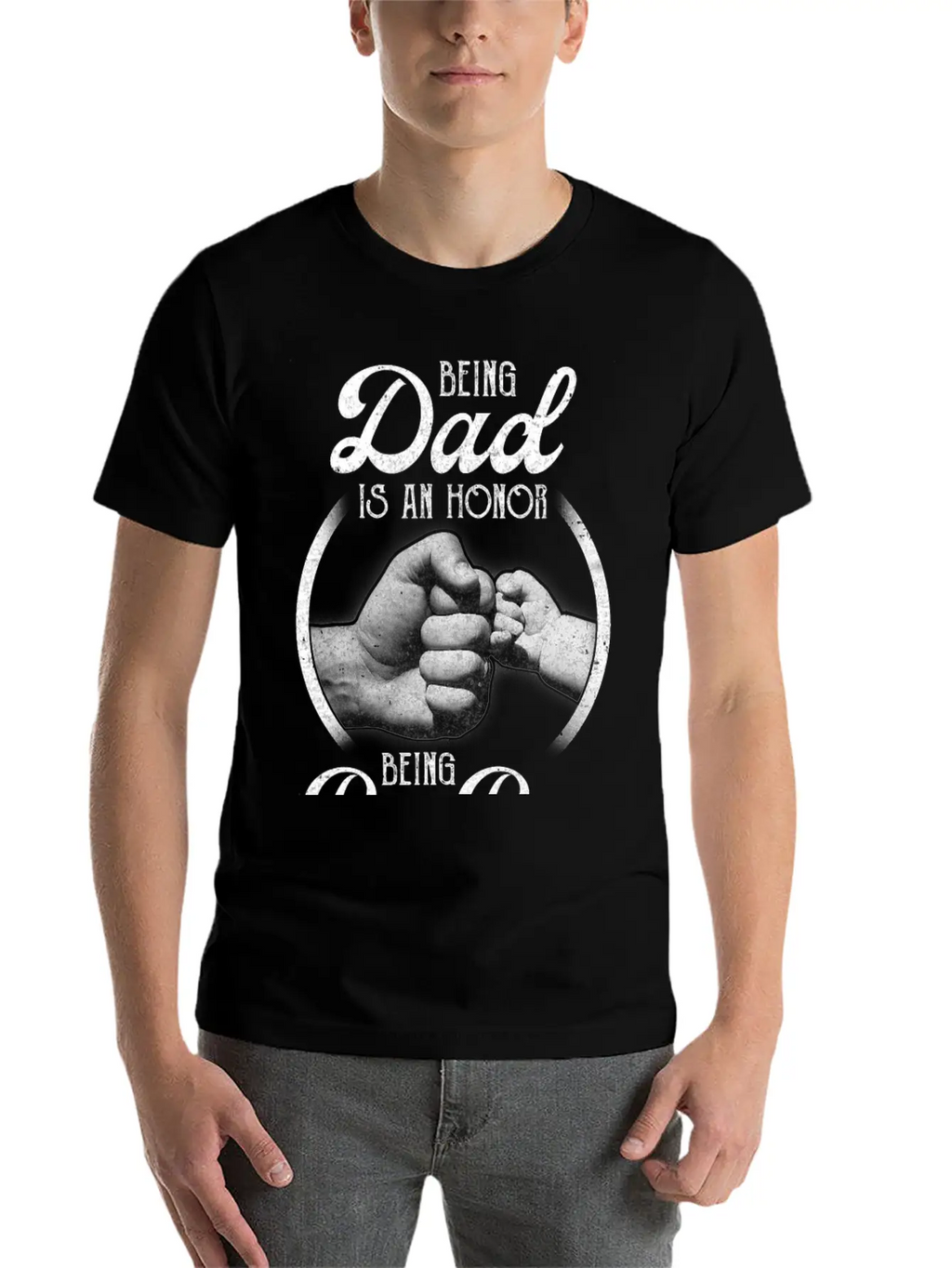Being Dad Is An Honor Being Pop Pop Is Priceless Unisex Casual T-Shirt – Clean Design For Daily Comfort