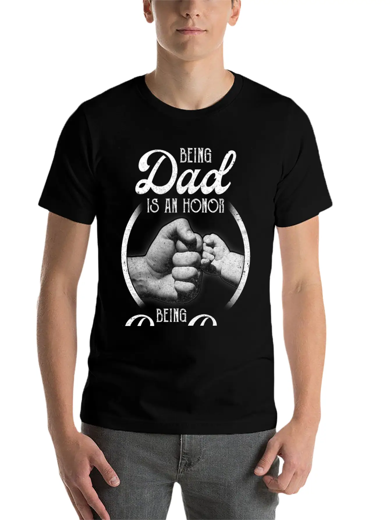 Being Dad Is An Honor Being Pop Pop Is Priceless Unisex Casual T-Shirt – Clean Design For Daily Comfort