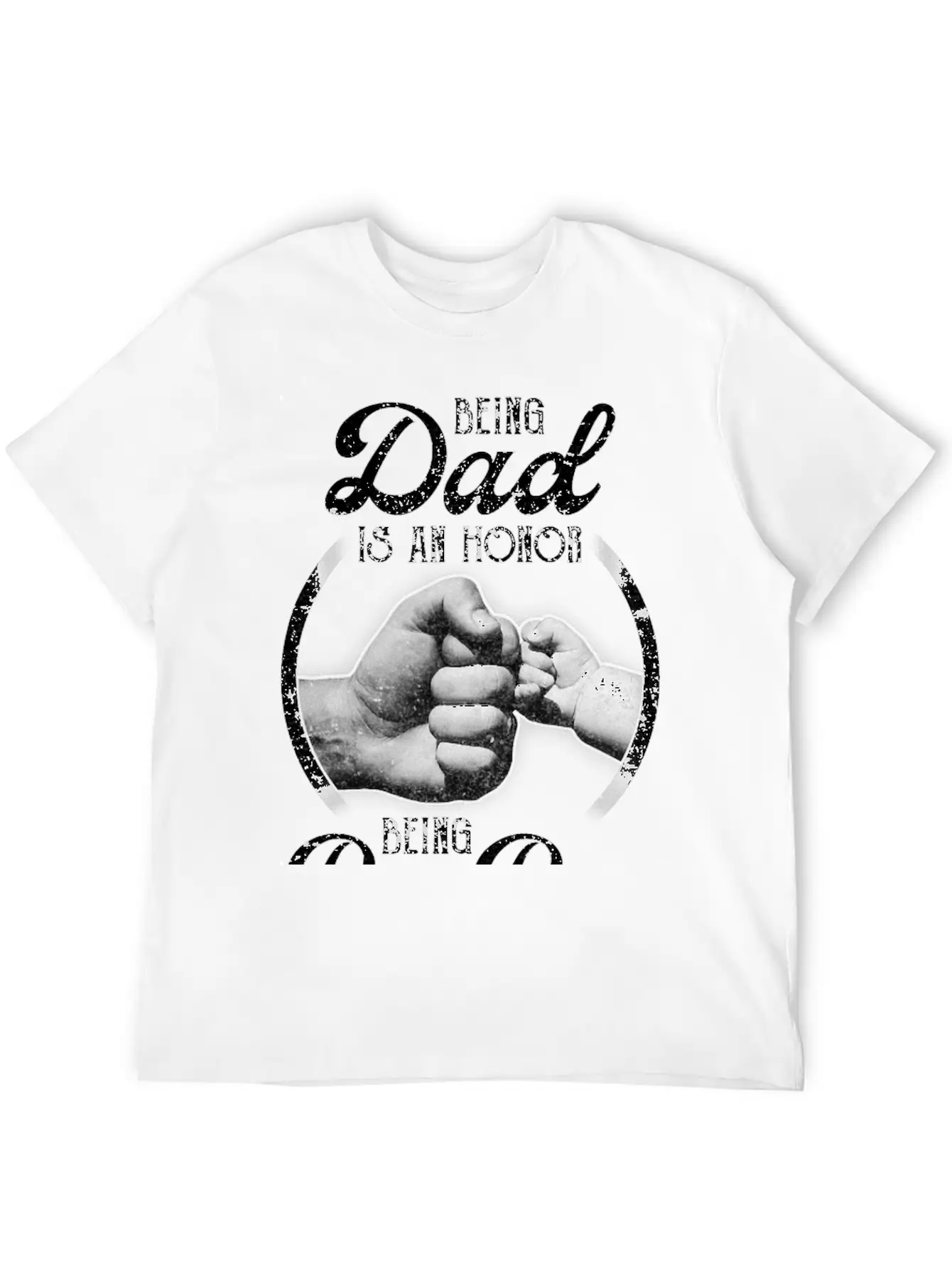 Being Dad Is An Honor Being Pop Pop Is Priceless Unisex Casual T-Shirt – Clean Design For Daily Comfort