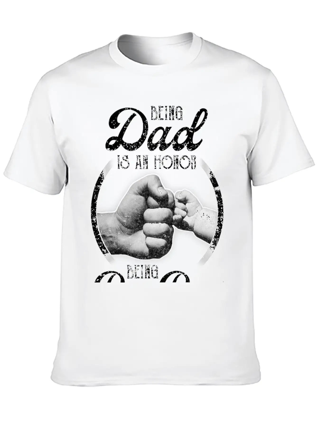 Being Dad Is An Honor Being Pop Pop Is Priceless Unisex Casual T-Shirt – Clean Design For Daily Comfort