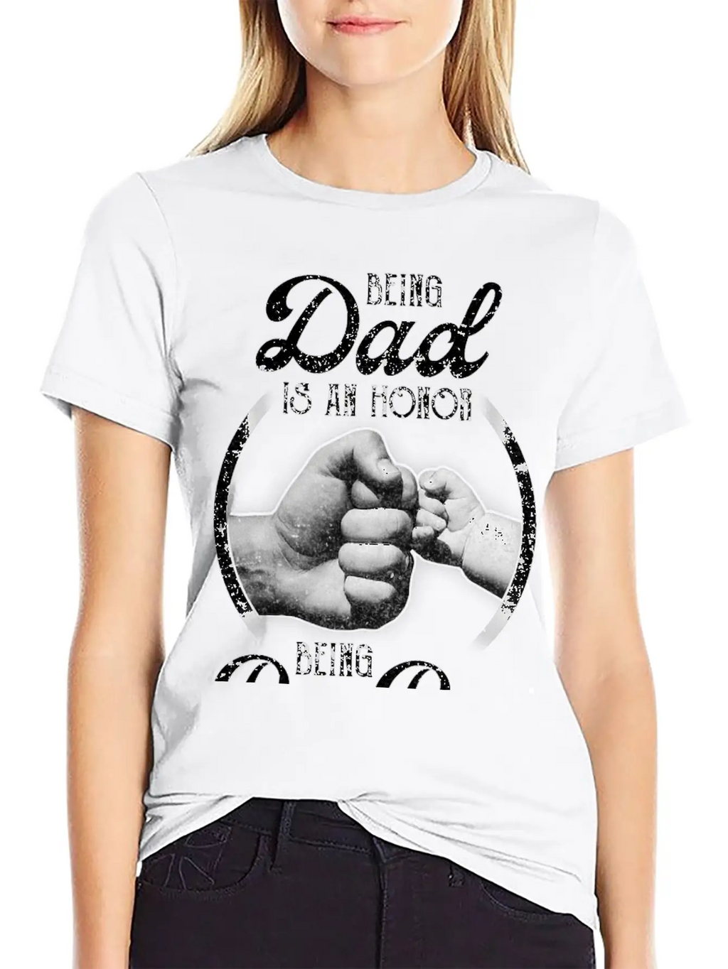 Being Dad Is An Honor Being Pop Pop Is Priceless Unisex Casual T-Shirt – Clean Design For Daily Comfort