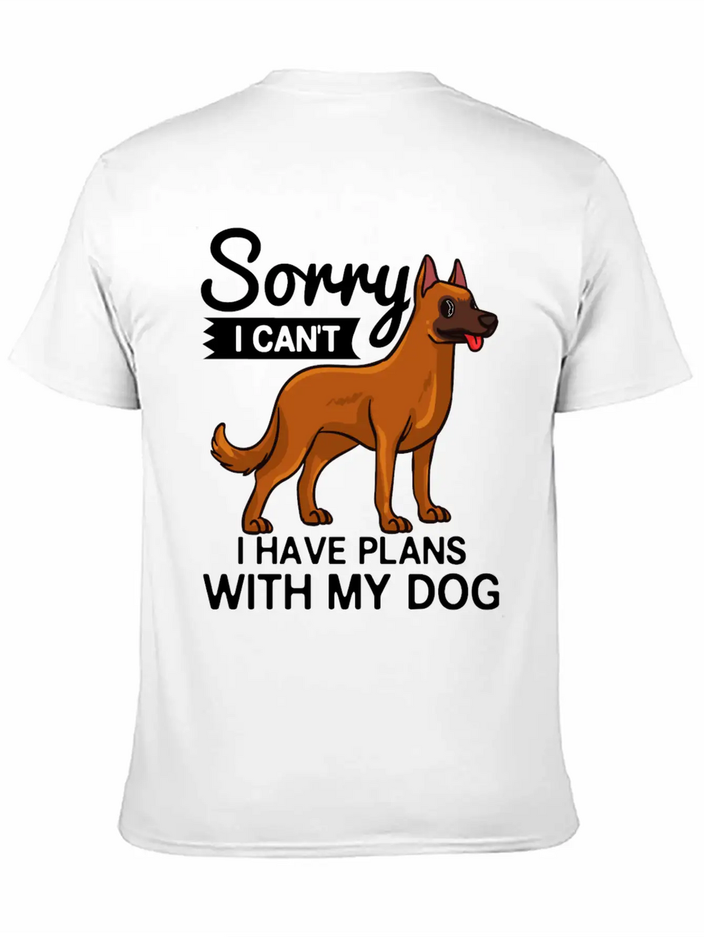 Belgian Malinois Dog Gift Puppies Owner Lover Unisex Short Sleeve Soft Cotton T-Shirt – Casual Everyday Wear