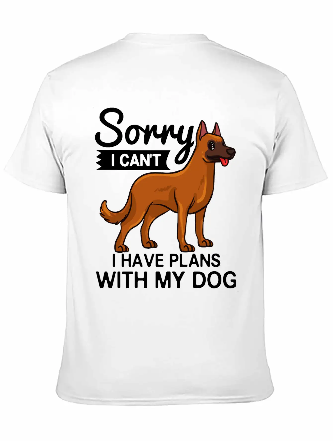 Belgian Malinois Dog Gift Puppies Owner Lover Unisex Short Sleeve Soft Cotton T-Shirt – Casual Everyday Wear