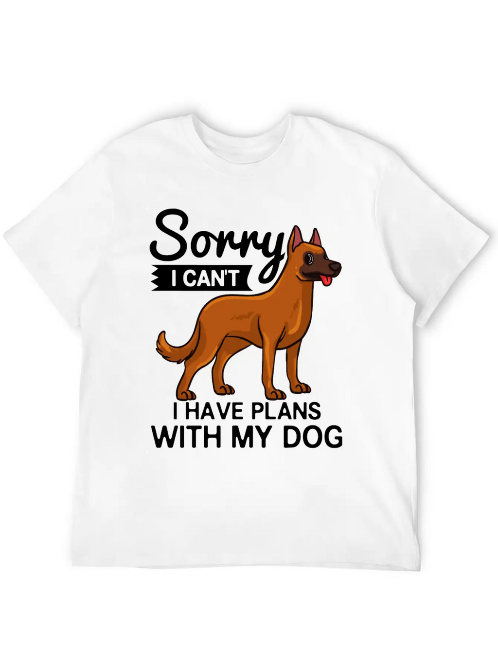 Belgian Malinois Dog Gift Puppies Owner Lover Unisex Short Sleeve Soft Cotton T-Shirt – Casual Everyday Wear