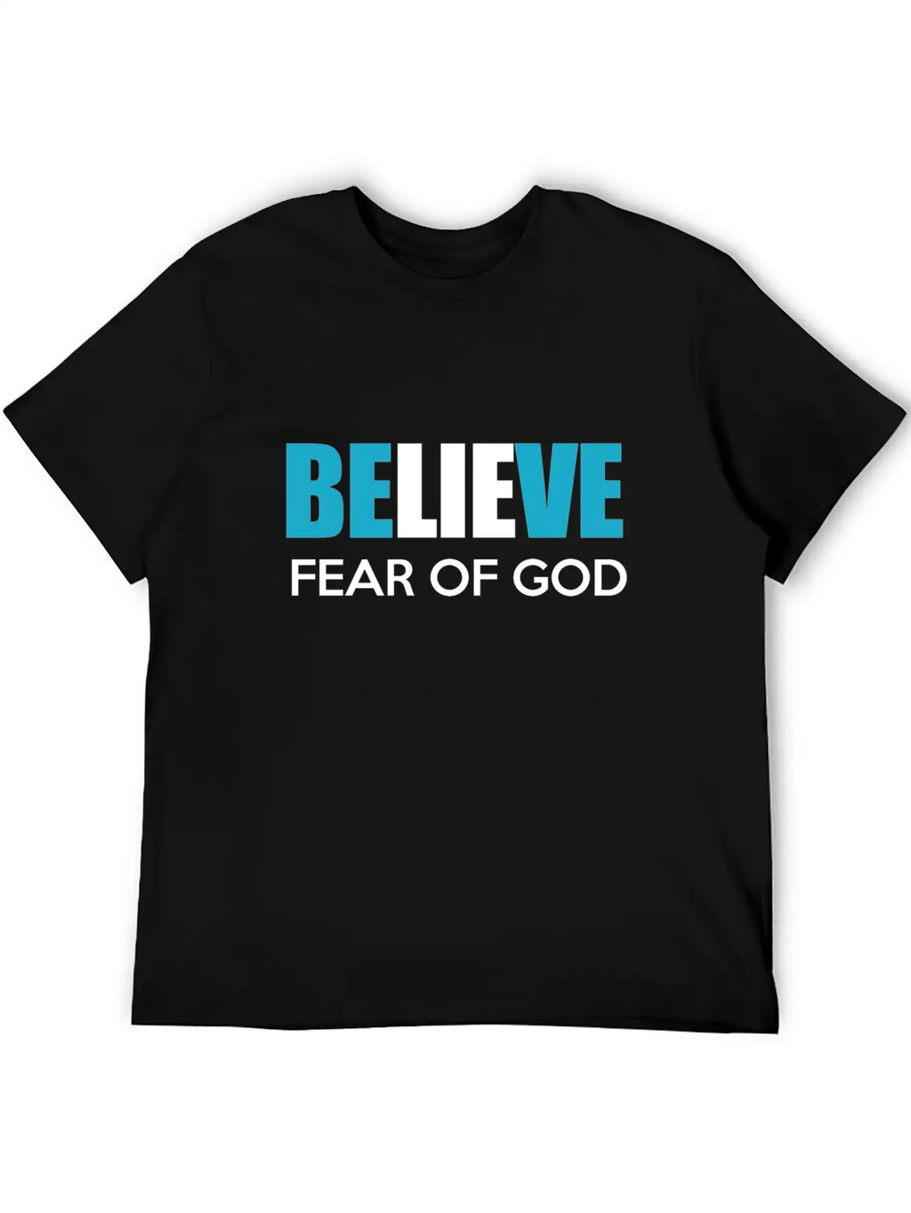 Believe Fear Of God Breathable Soft Cotton T-Shirt – Timeless Casual Look