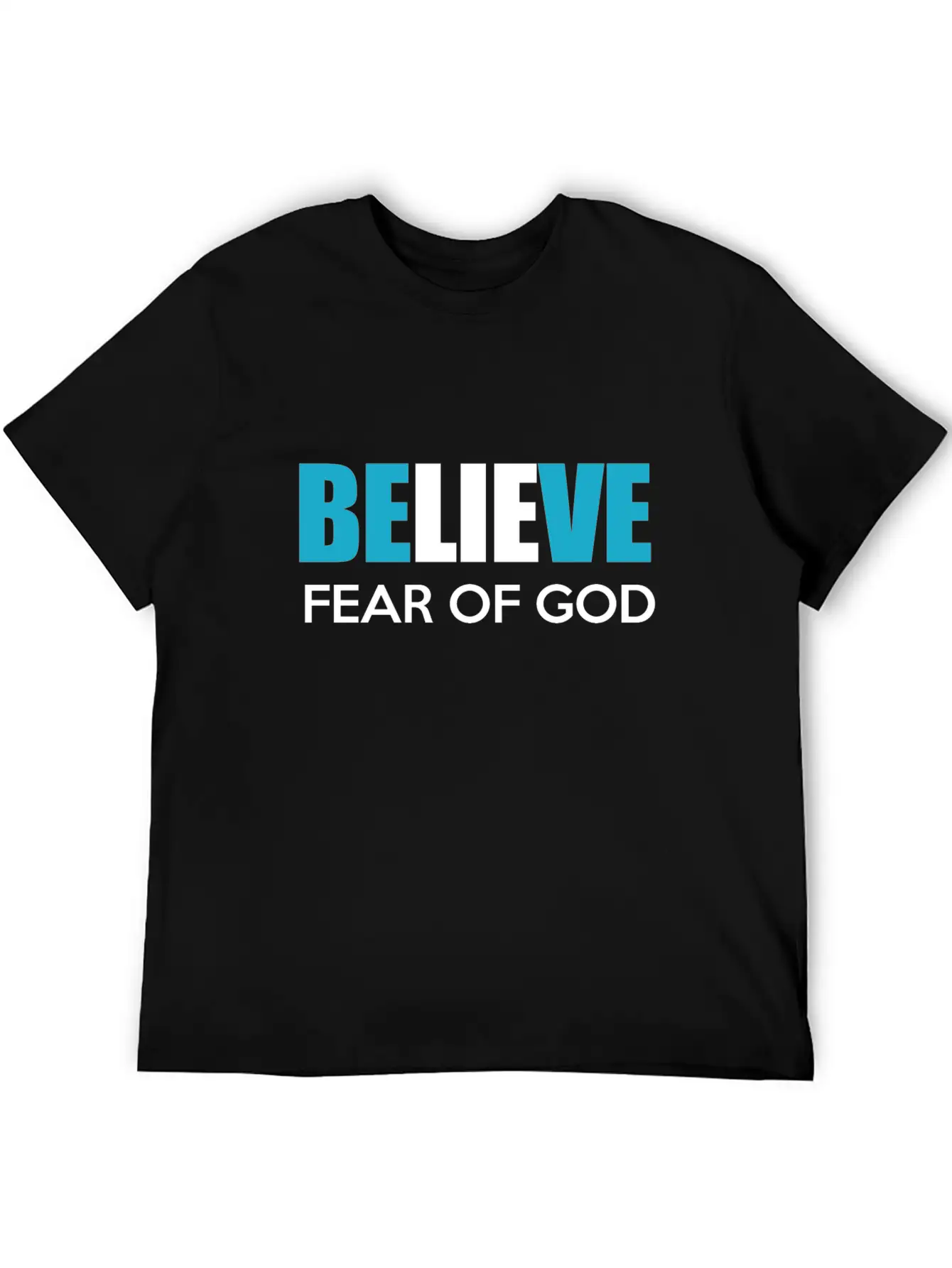 Believe Fear Of God Breathable Soft Cotton T-Shirt – Timeless Casual Look