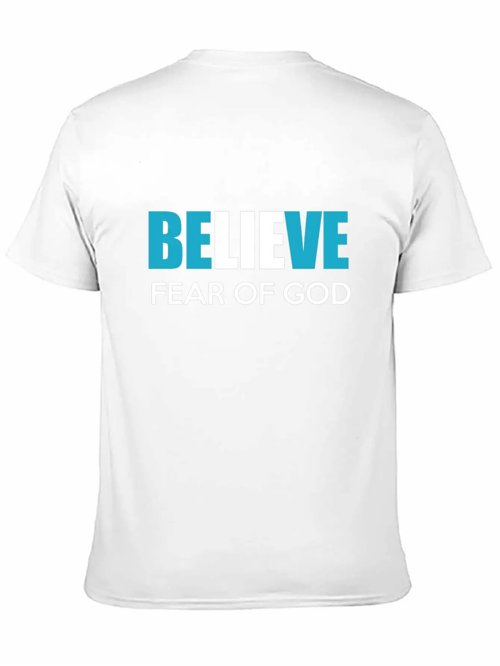 Believe Fear Of God Breathable Soft Cotton T-Shirt – Timeless Casual Look