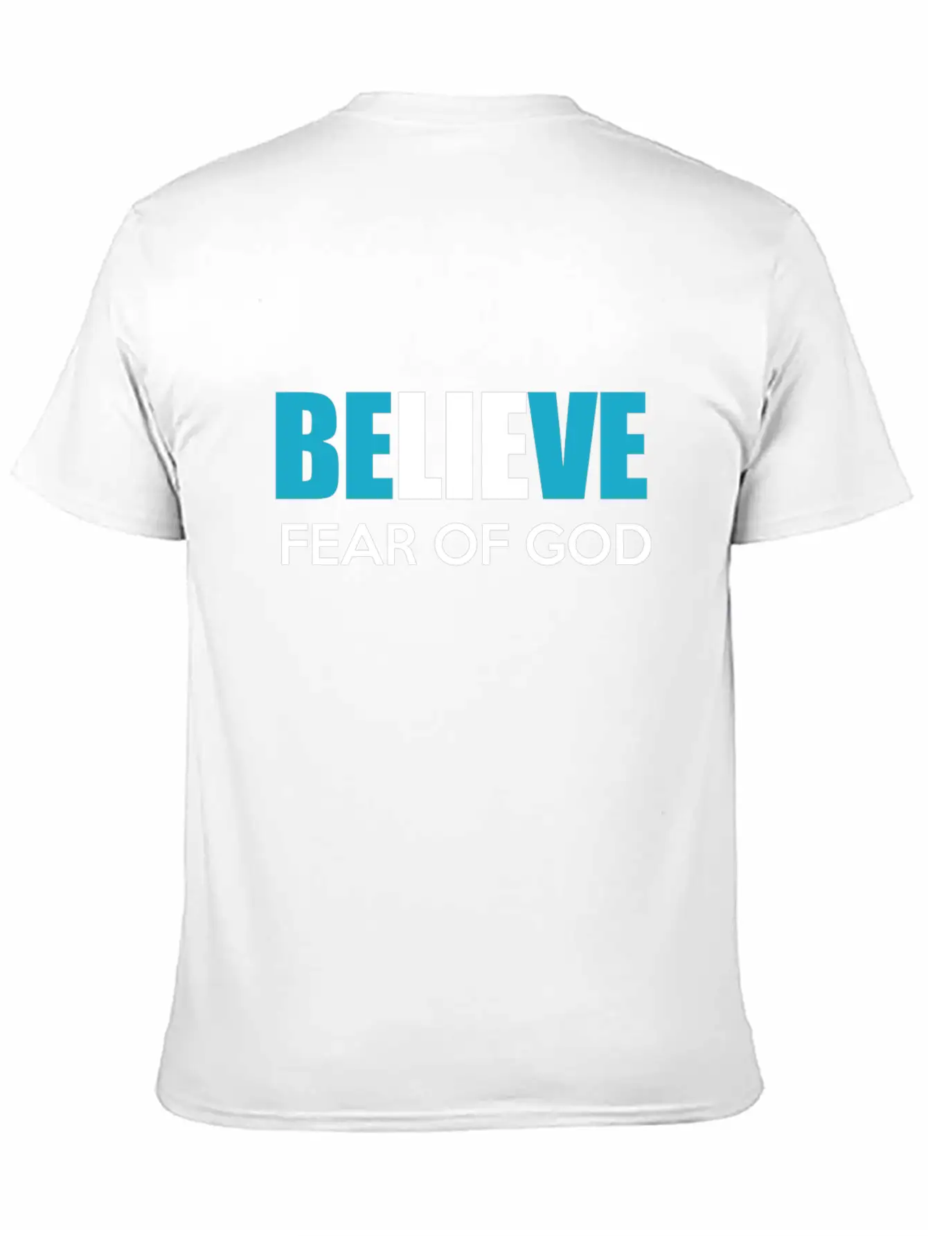 Believe Fear Of God Breathable Soft Cotton T-Shirt – Timeless Casual Look
