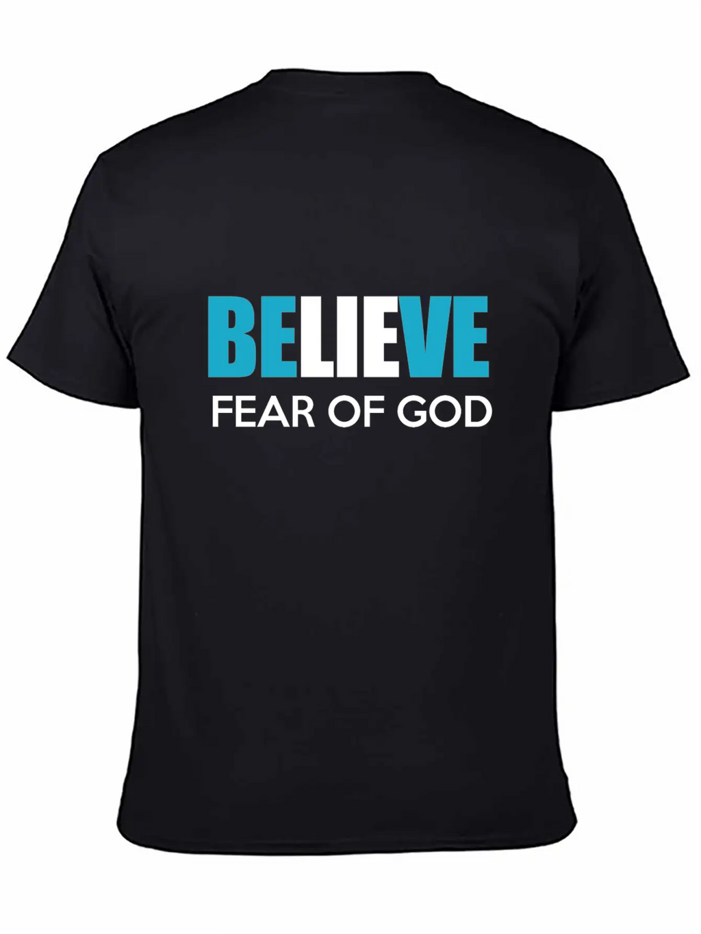Believe Fear Of God Breathable Soft Cotton T-Shirt – Timeless Casual Look