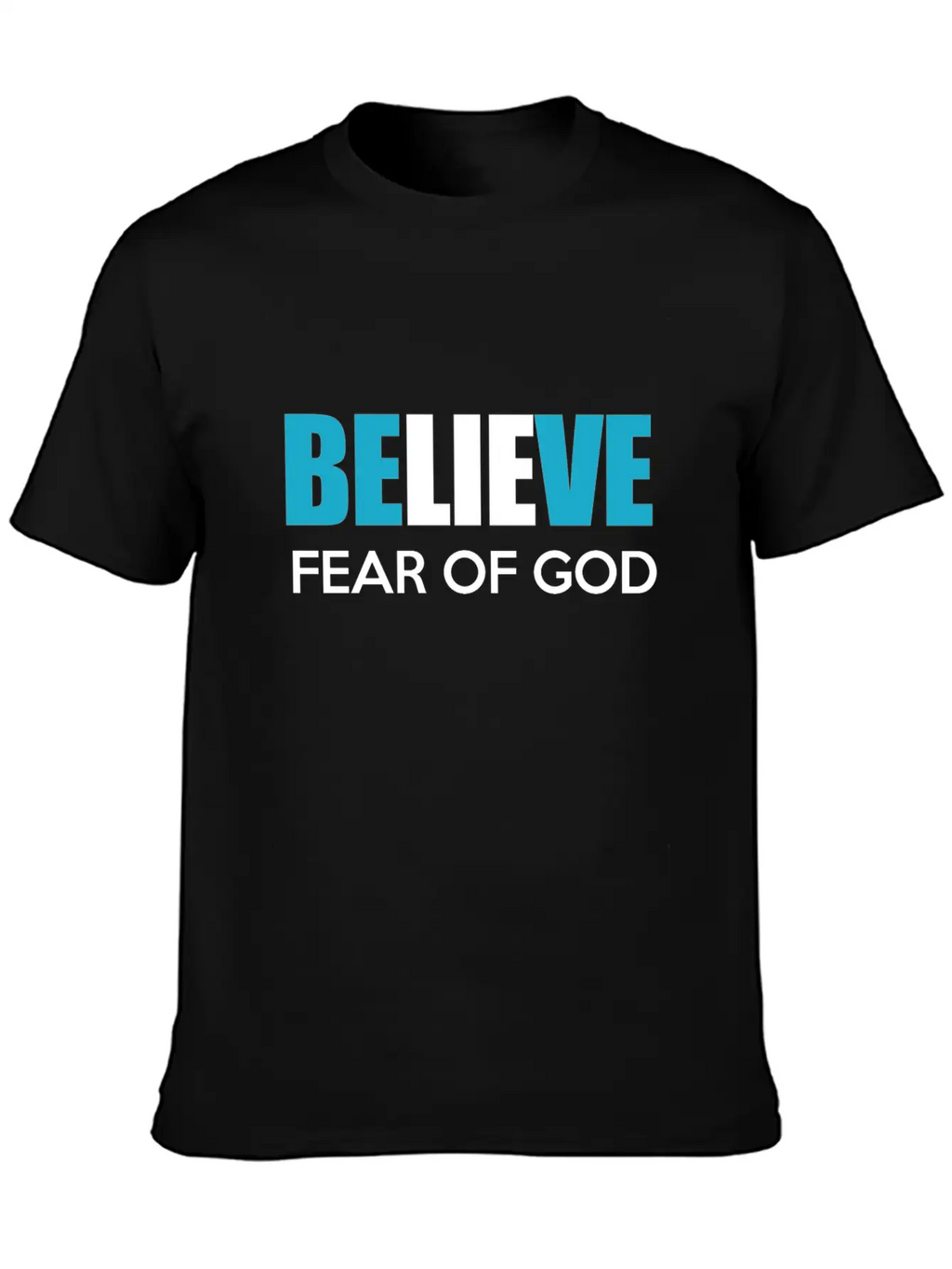 Believe Fear Of God Breathable Soft Cotton T-Shirt – Timeless Casual Look