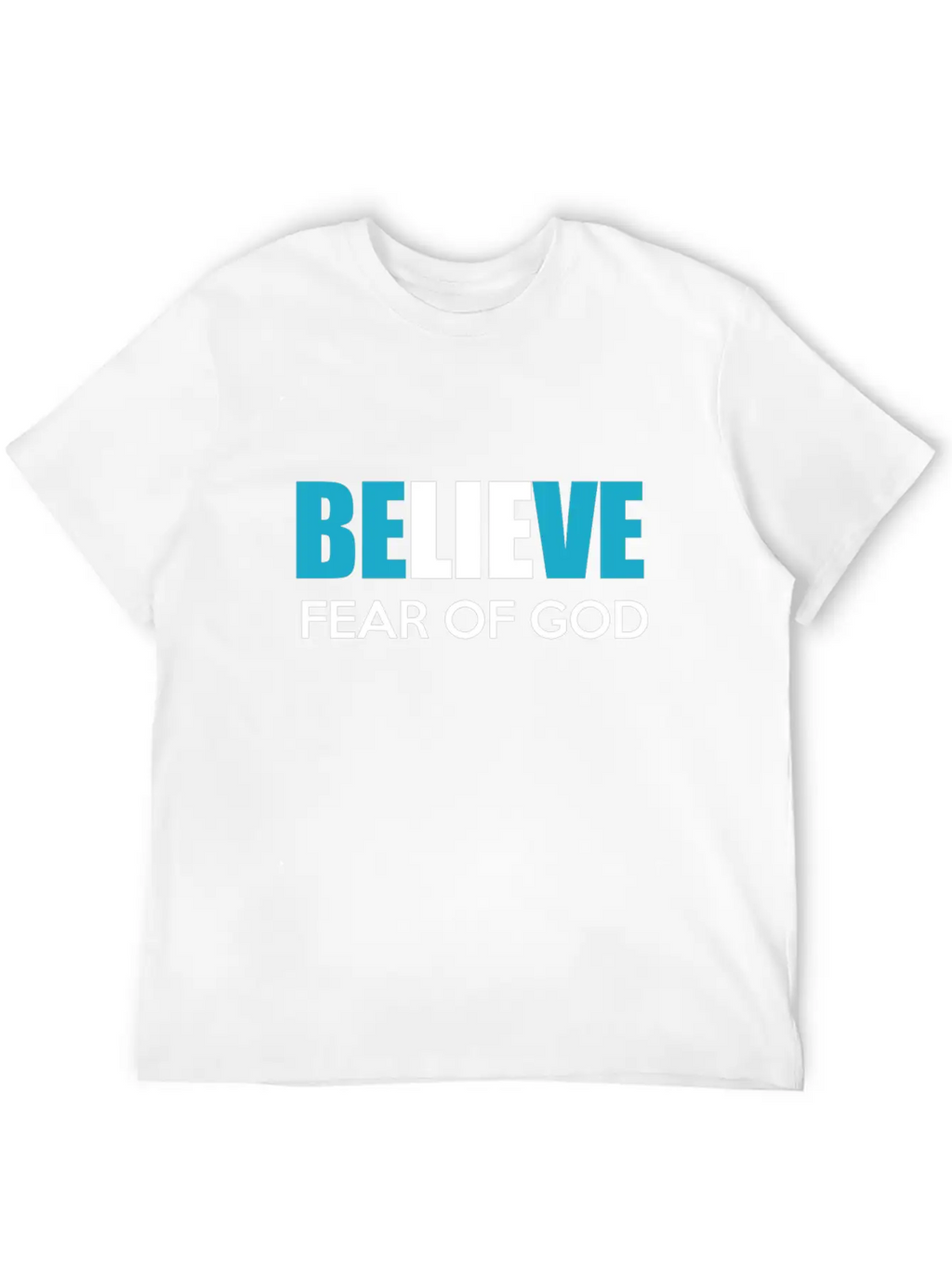 Believe Fear Of God Breathable Soft Cotton T-Shirt – Timeless Casual Look