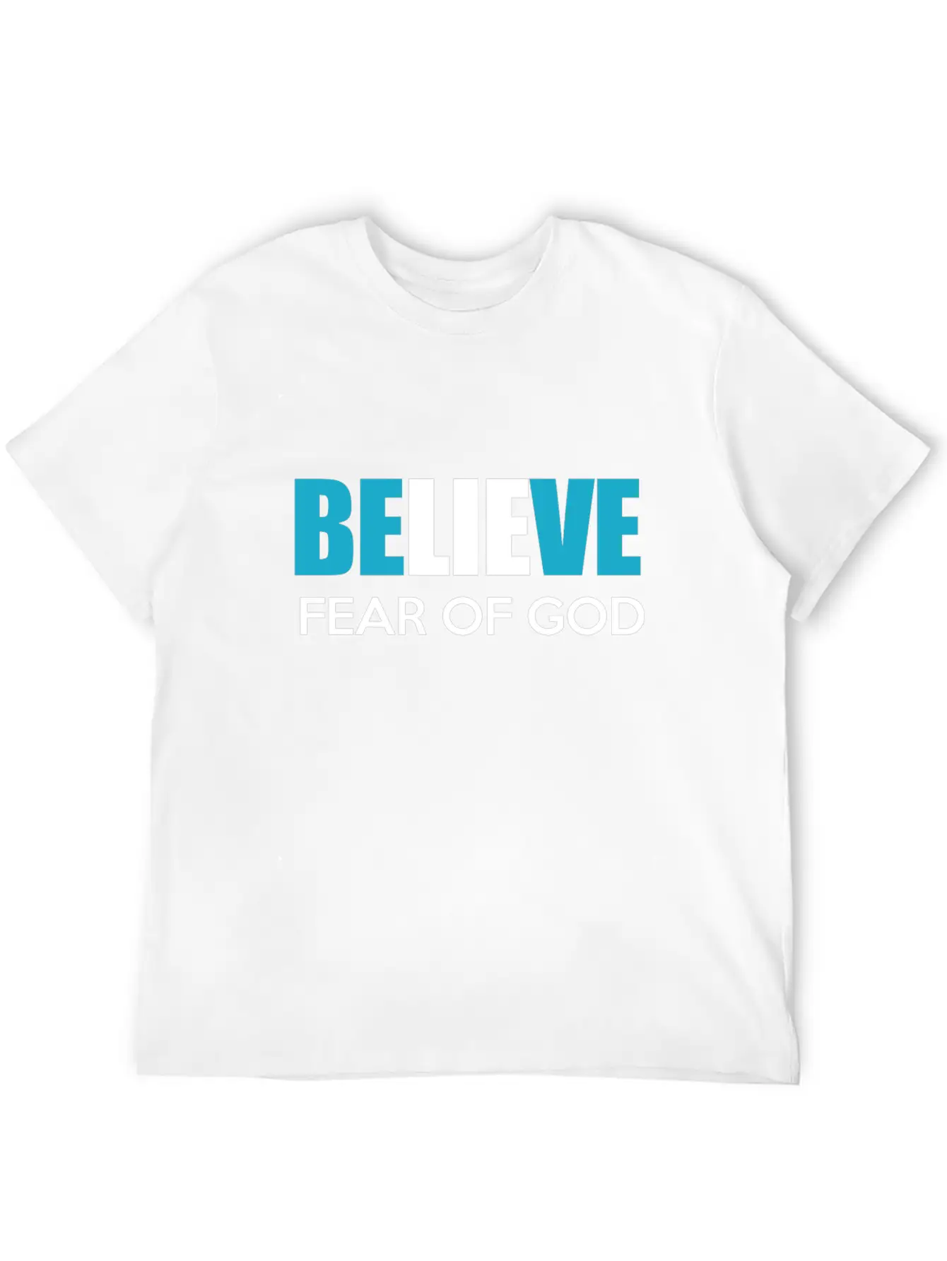 Believe Fear Of God Breathable Soft Cotton T-Shirt – Timeless Casual Look