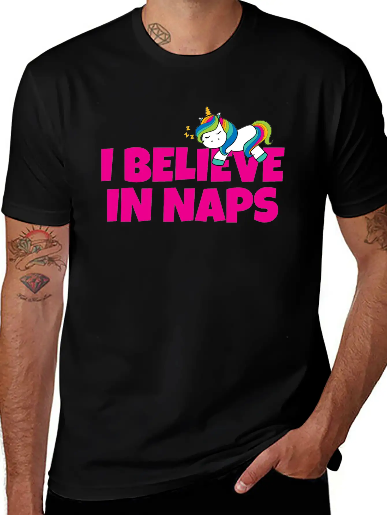 Believe In Naps Unisex Casual T-Shirt – Clean Design For Daily Comfort