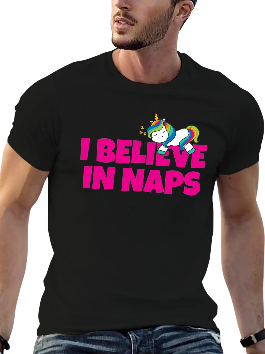 Believe In Naps Unisex Casual T-Shirt – Clean Design For Daily Comfort
