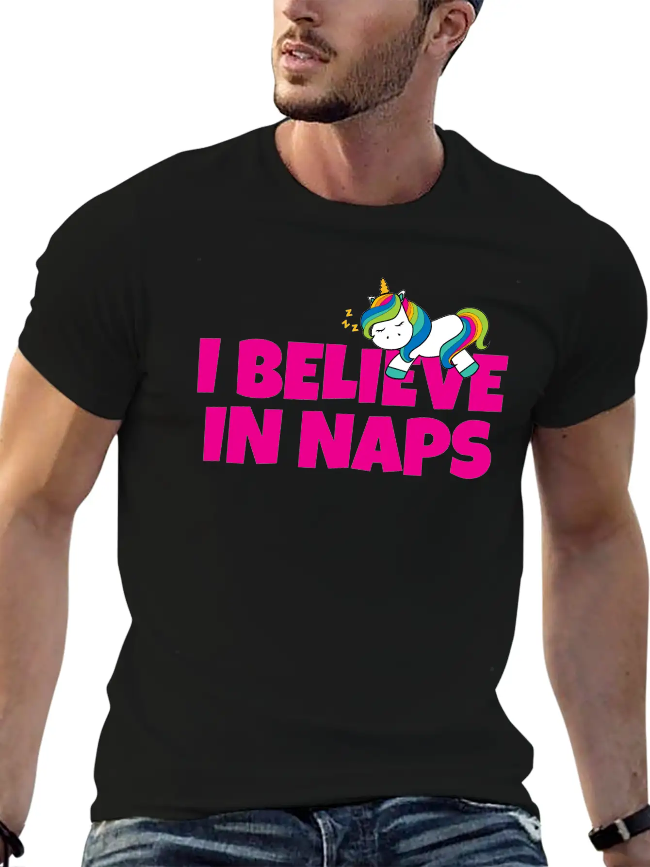 Believe In Naps Unisex Casual T-Shirt – Clean Design For Daily Comfort