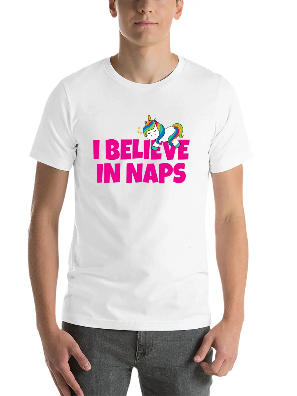 Believe In Naps Unisex Casual T-Shirt – Clean Design For Daily Comfort