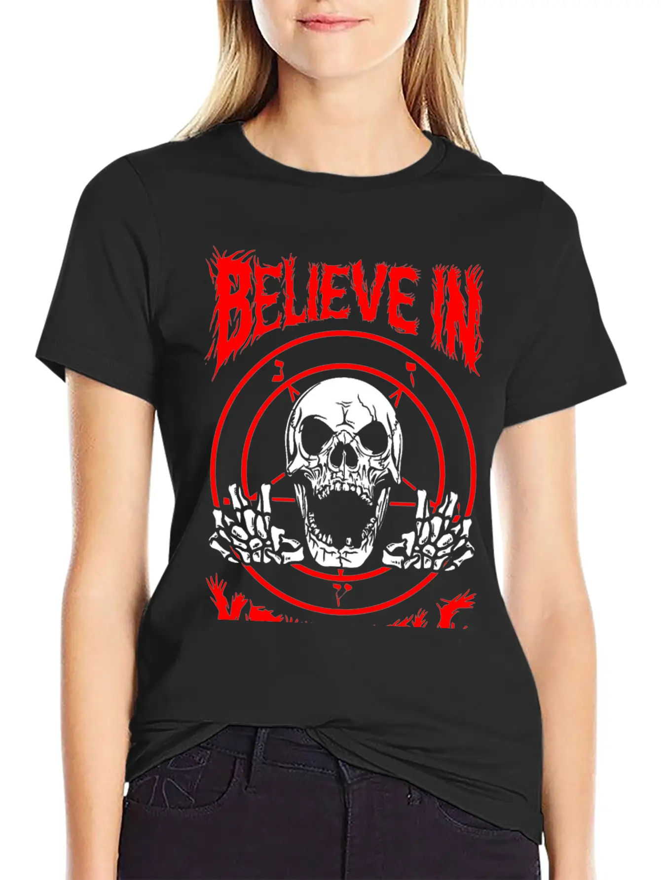 Believe In Yourself Death Metal Unisex Casual T-Shirt – Clean Design For Daily Comfort