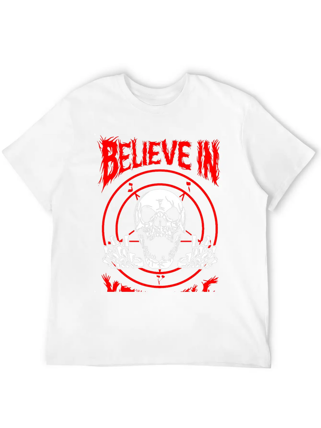 Believe In Yourself Death Metal Unisex Casual T-Shirt – Clean Design For Daily Comfort