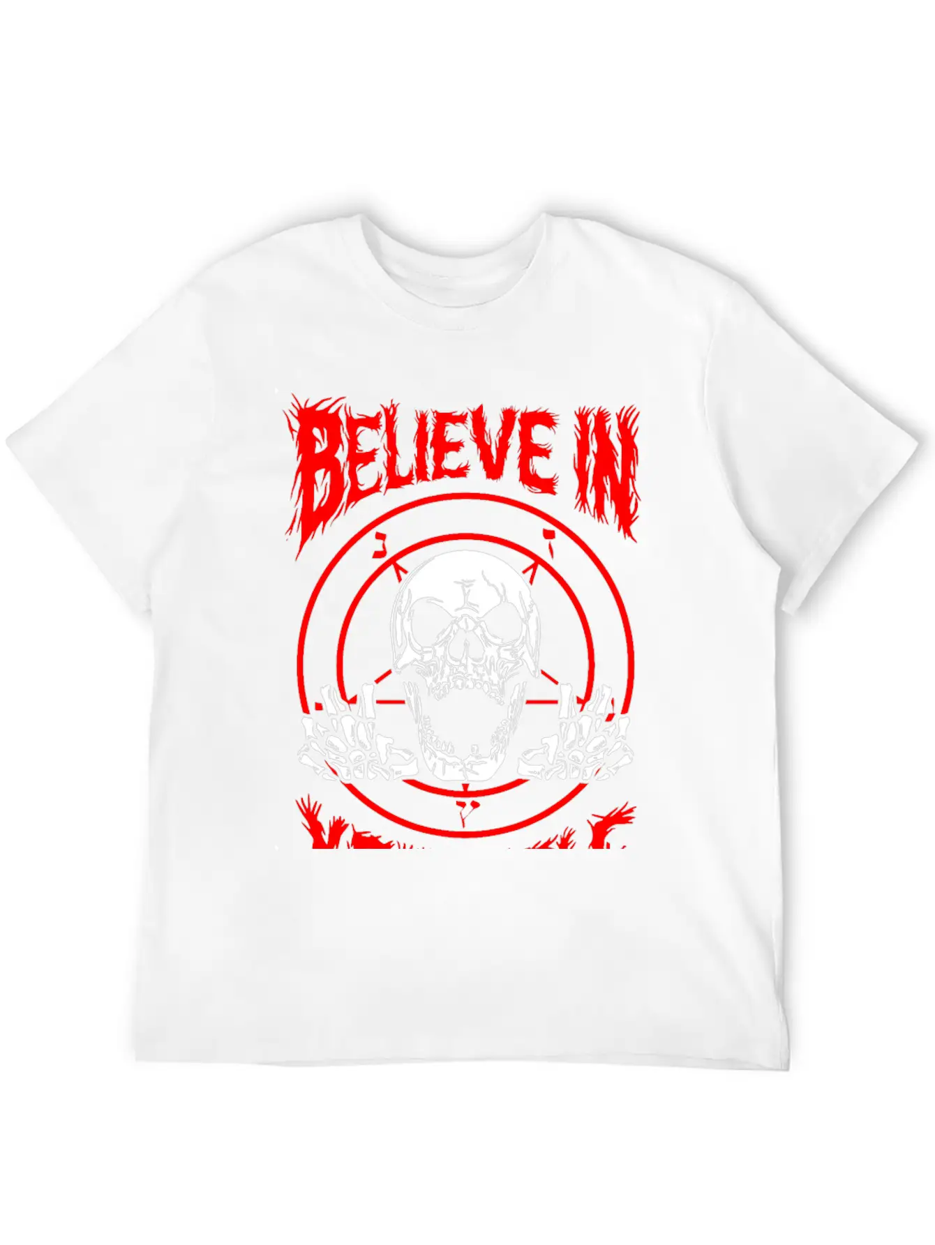 Believe In Yourself Death Metal Unisex Casual T-Shirt – Clean Design For Daily Comfort