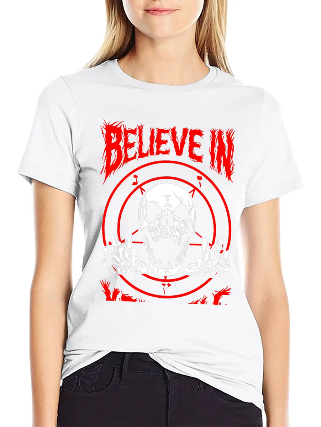 Believe In Yourself Death Metal Unisex Casual T-Shirt – Clean Design For Daily Comfort