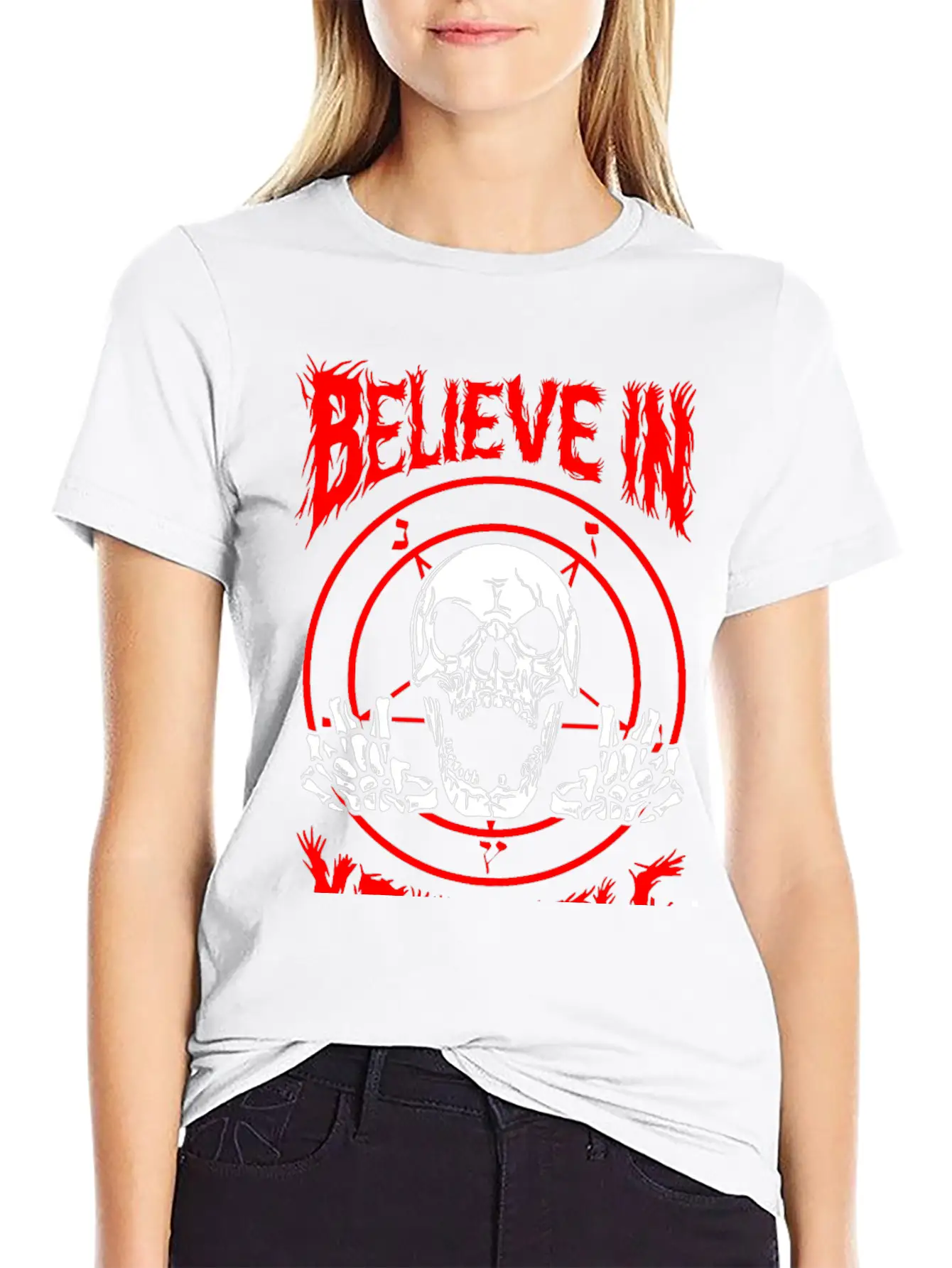 Believe In Yourself Death Metal Unisex Casual T-Shirt – Clean Design For Daily Comfort