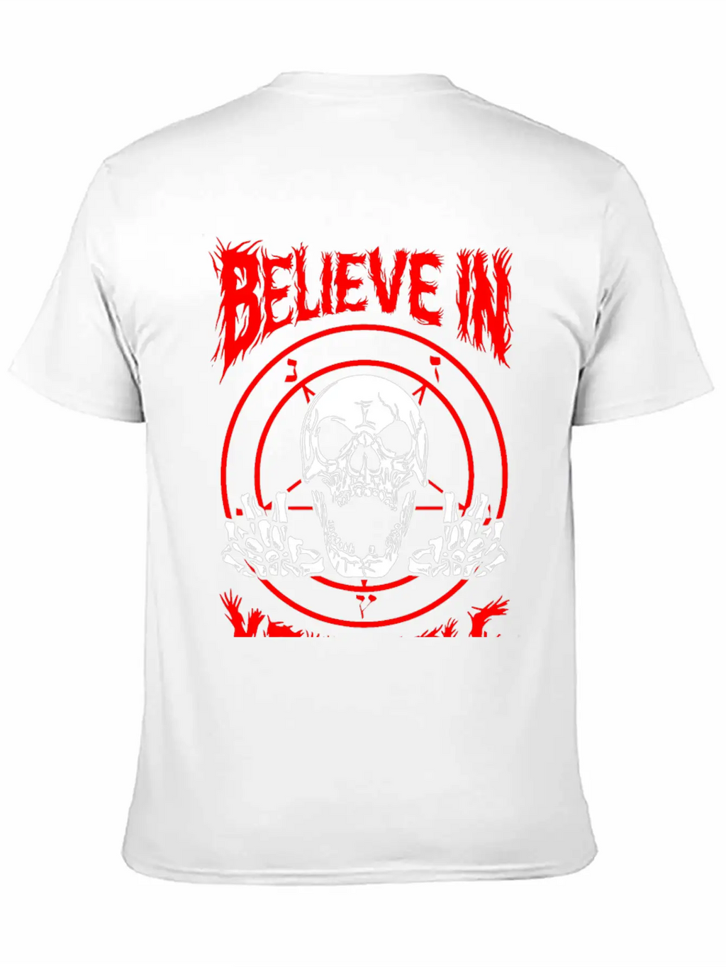 Believe In Yourself Death Metal Unisex Casual T-Shirt – Clean Design For Daily Comfort