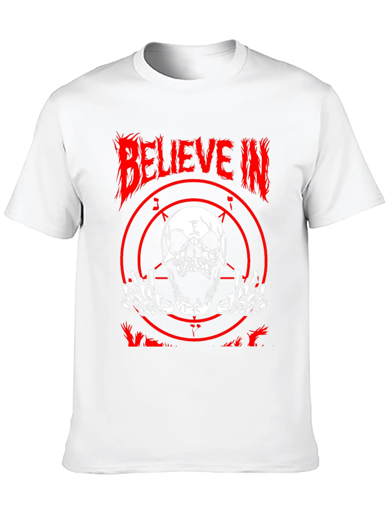 Believe In Yourself Death Metal Unisex Casual T-Shirt – Clean Design For Daily Comfort