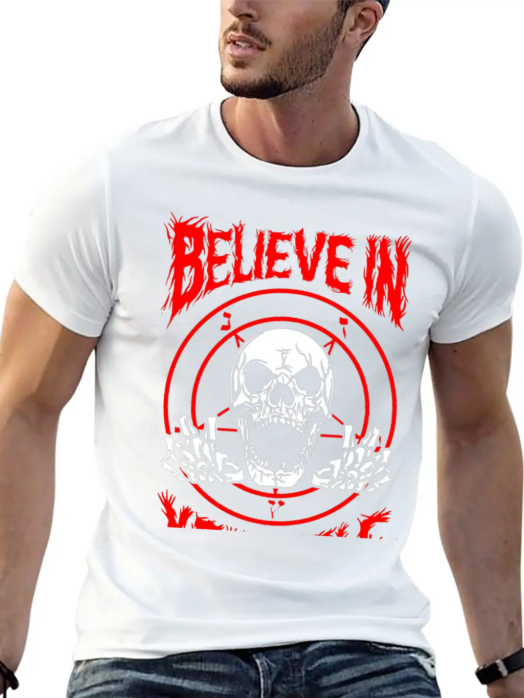 Believe In Yourself Death Metal Unisex Casual T-Shirt – Clean Design For Daily Comfort