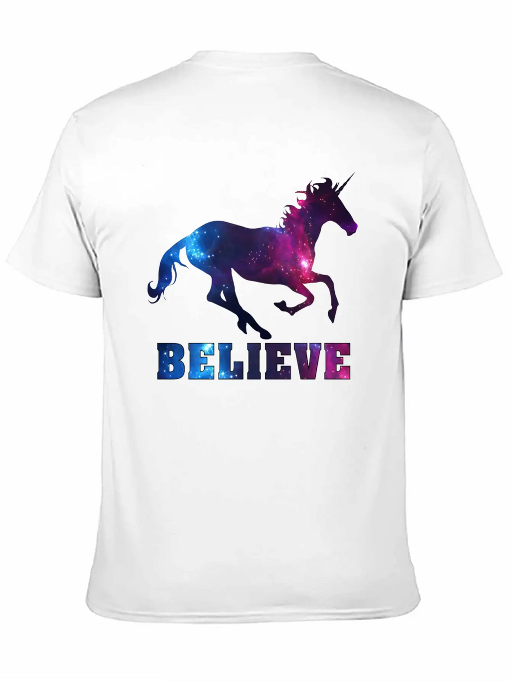 Believe Unicorn Universe 7 Breathable Soft Cotton T-Shirt – Timeless Casual Look