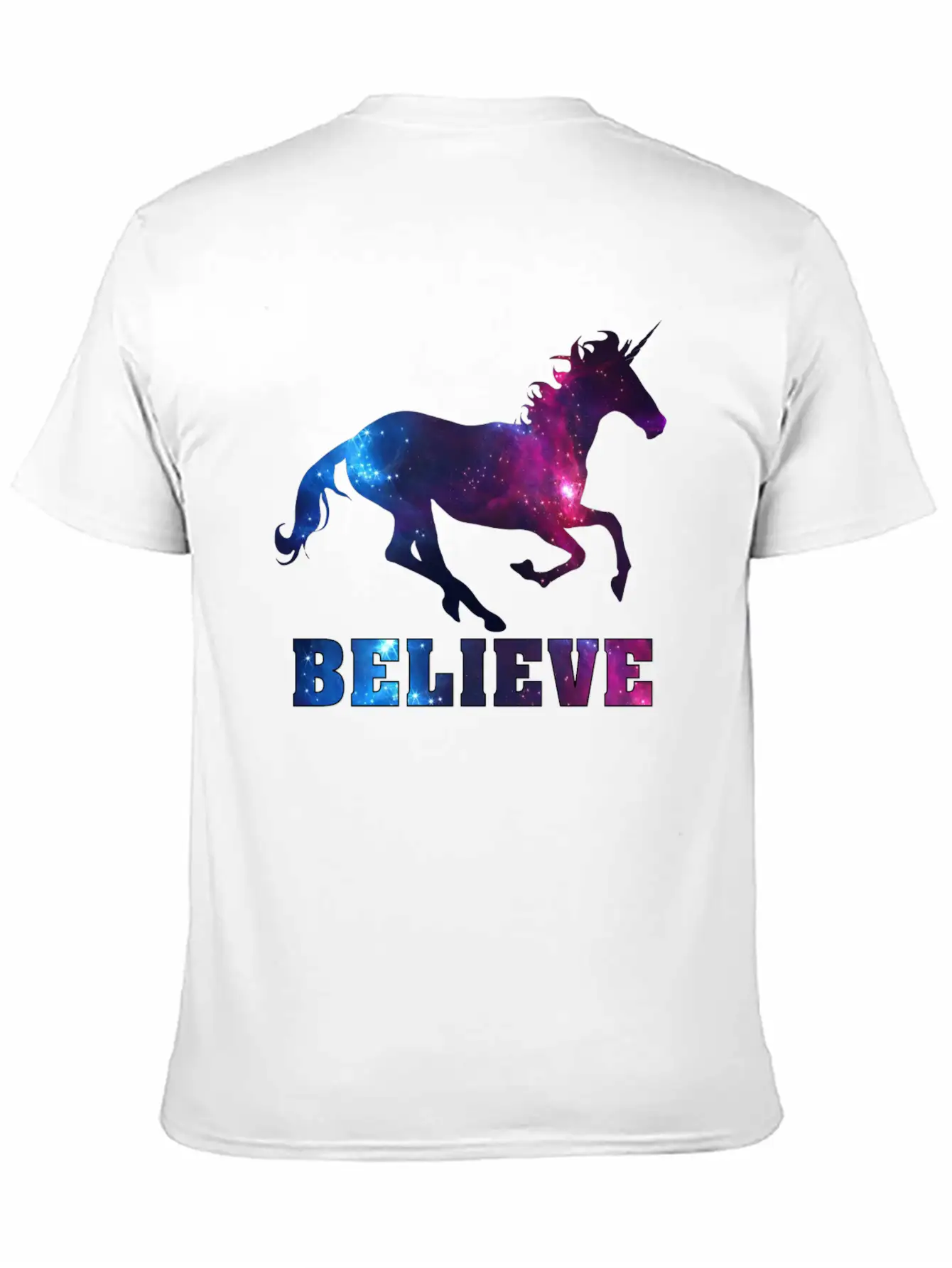 Believe Unicorn Universe 7 Breathable Soft Cotton T-Shirt – Timeless Casual Look