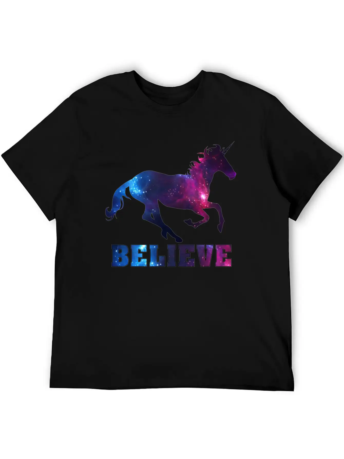 Believe Unicorn Universe 7 Breathable Soft Cotton T-Shirt – Timeless Casual Look
