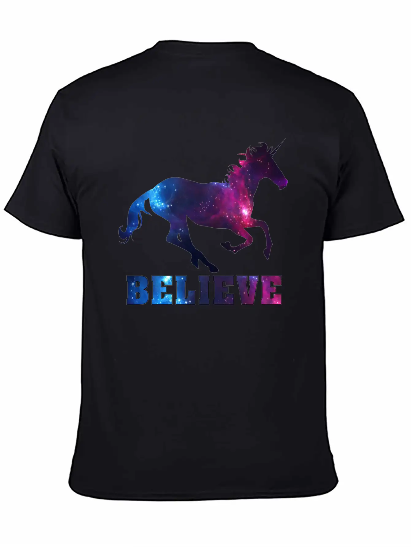 Believe Unicorn Universe 7 Breathable Soft Cotton T-Shirt – Timeless Casual Look