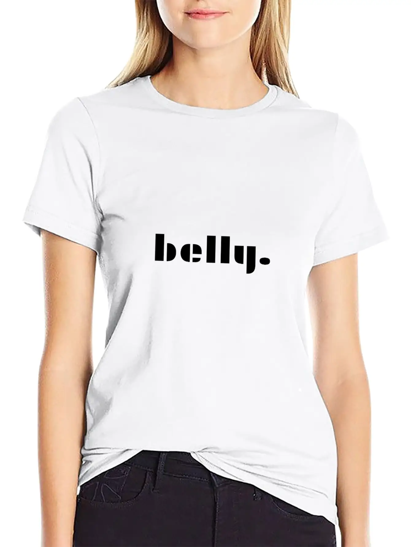 Belly Mood Chic Gift Gift Ideas Casual Graphic T-Shirt – Simple And Comfortable Daily Wear
