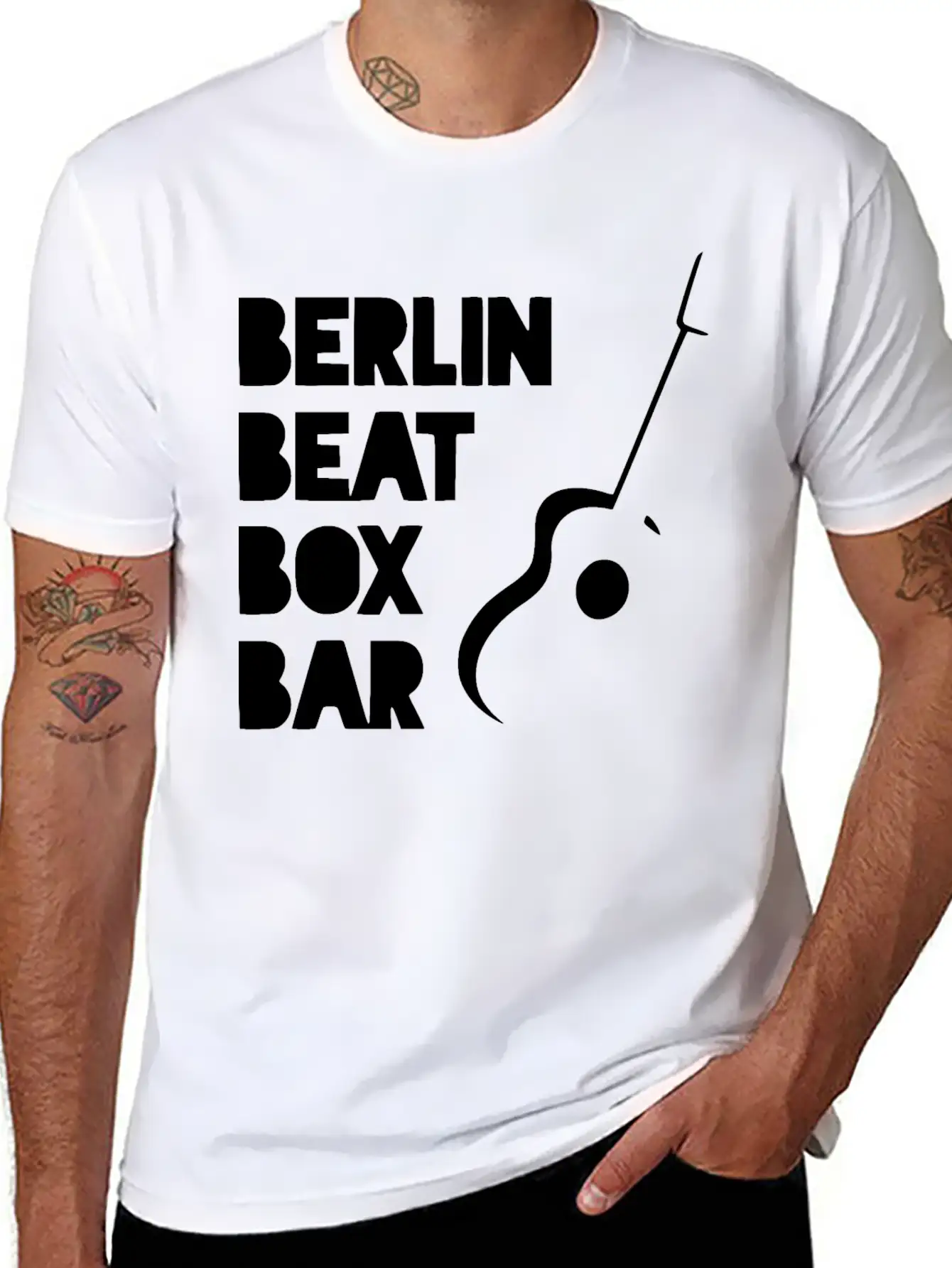 BERLIN BEAT BOX BAR Unisex Short Sleeve Soft Cotton T-Shirt – Casual Everyday Wear