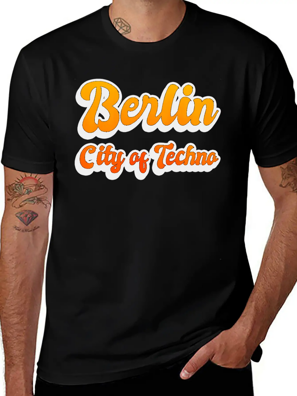 Berlin City Of Techno Casual Graphic T-Shirt – Simple And Comfortable Daily Wear