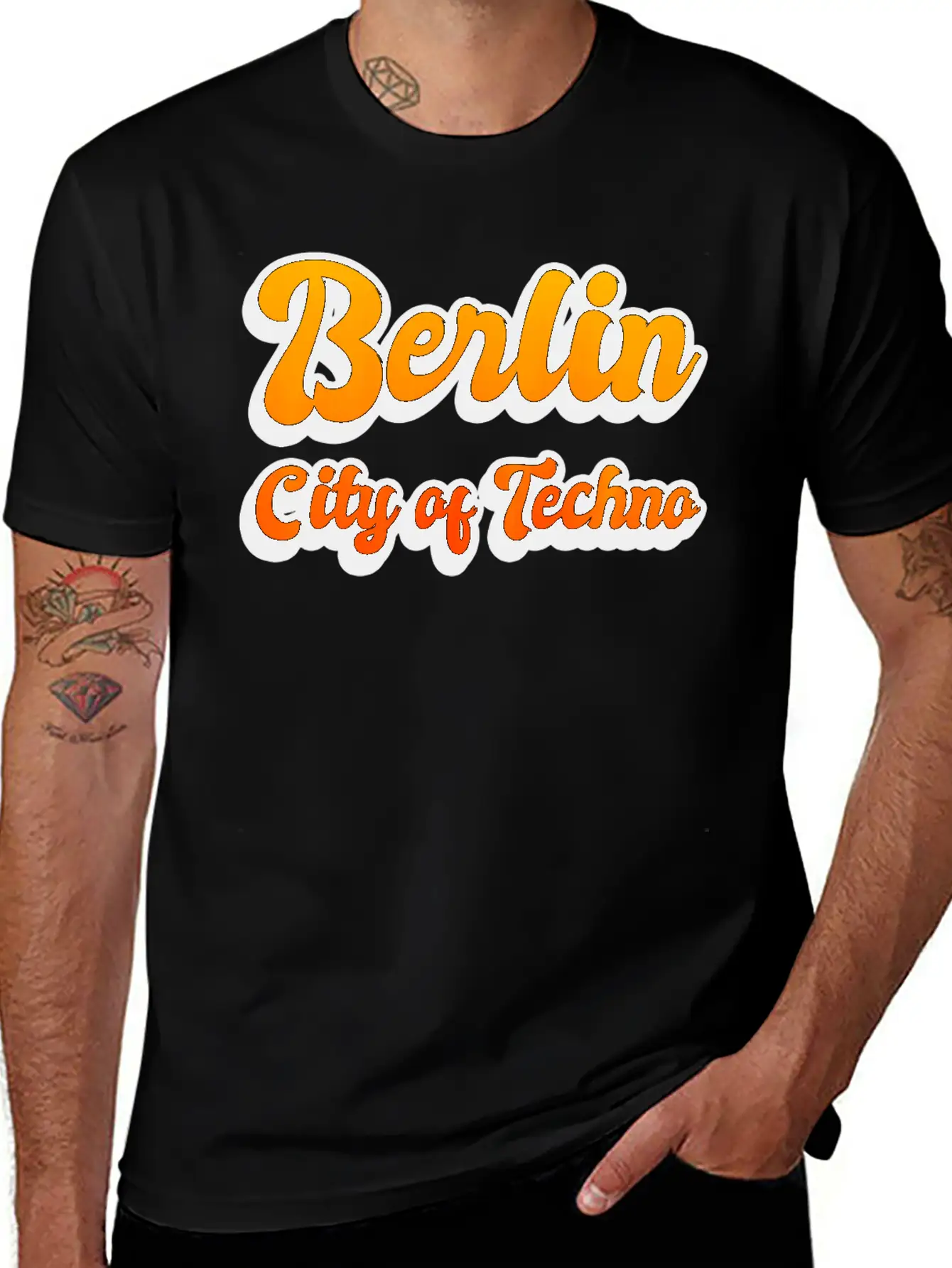 Berlin City Of Techno Casual Graphic T-Shirt – Simple And Comfortable Daily Wear