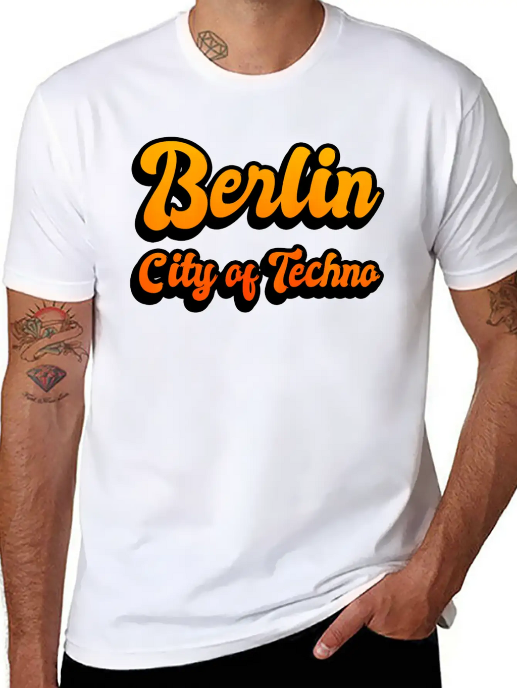Berlin City Of Techno Casual Graphic T-Shirt – Simple And Comfortable Daily Wear