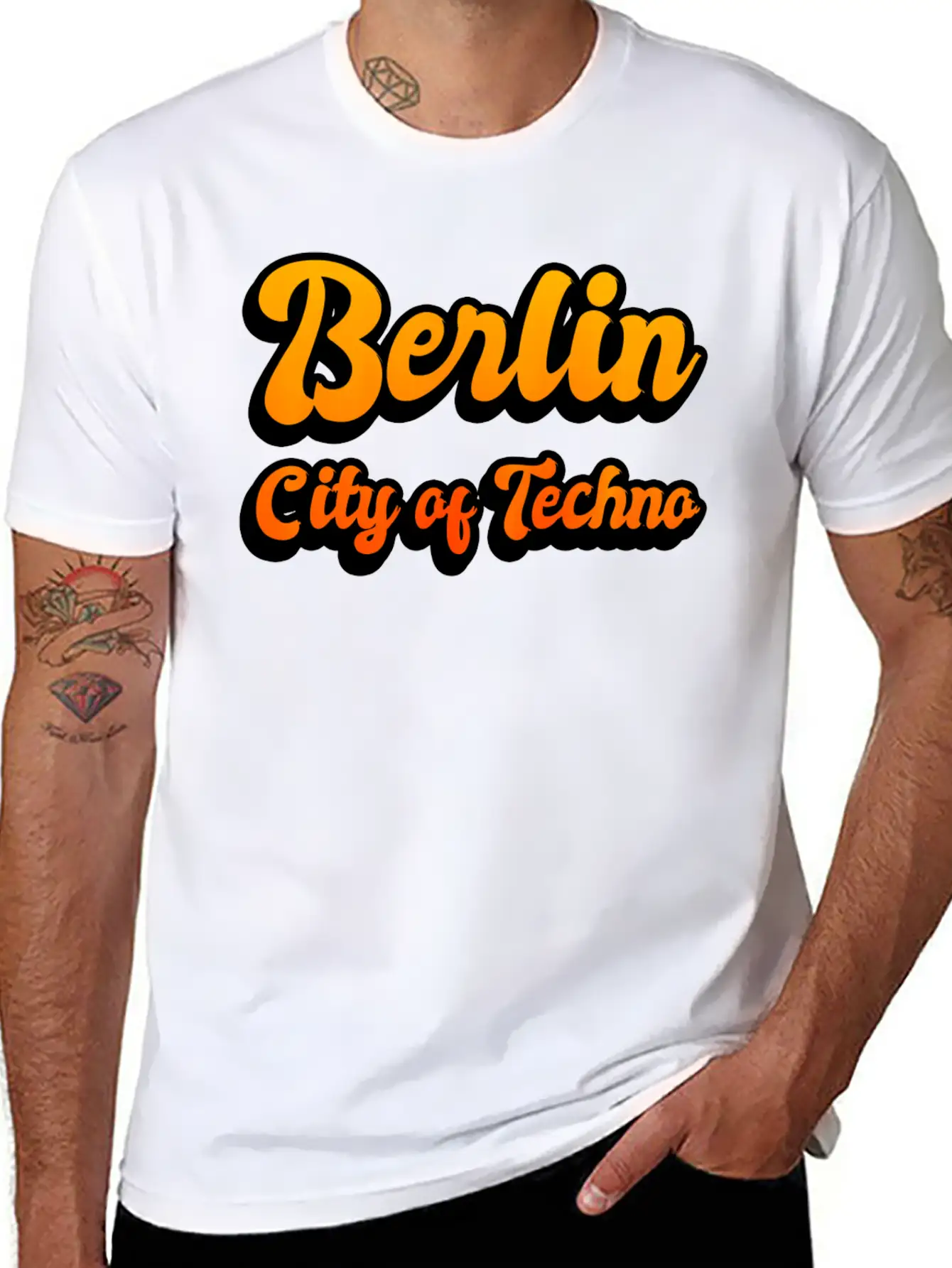 Berlin City Of Techno Casual Graphic T-Shirt – Simple And Comfortable Daily Wear