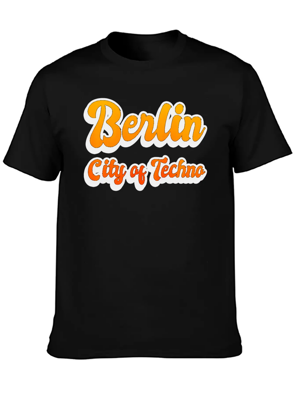 Berlin City Of Techno Casual Graphic T-Shirt – Simple And Comfortable Daily Wear