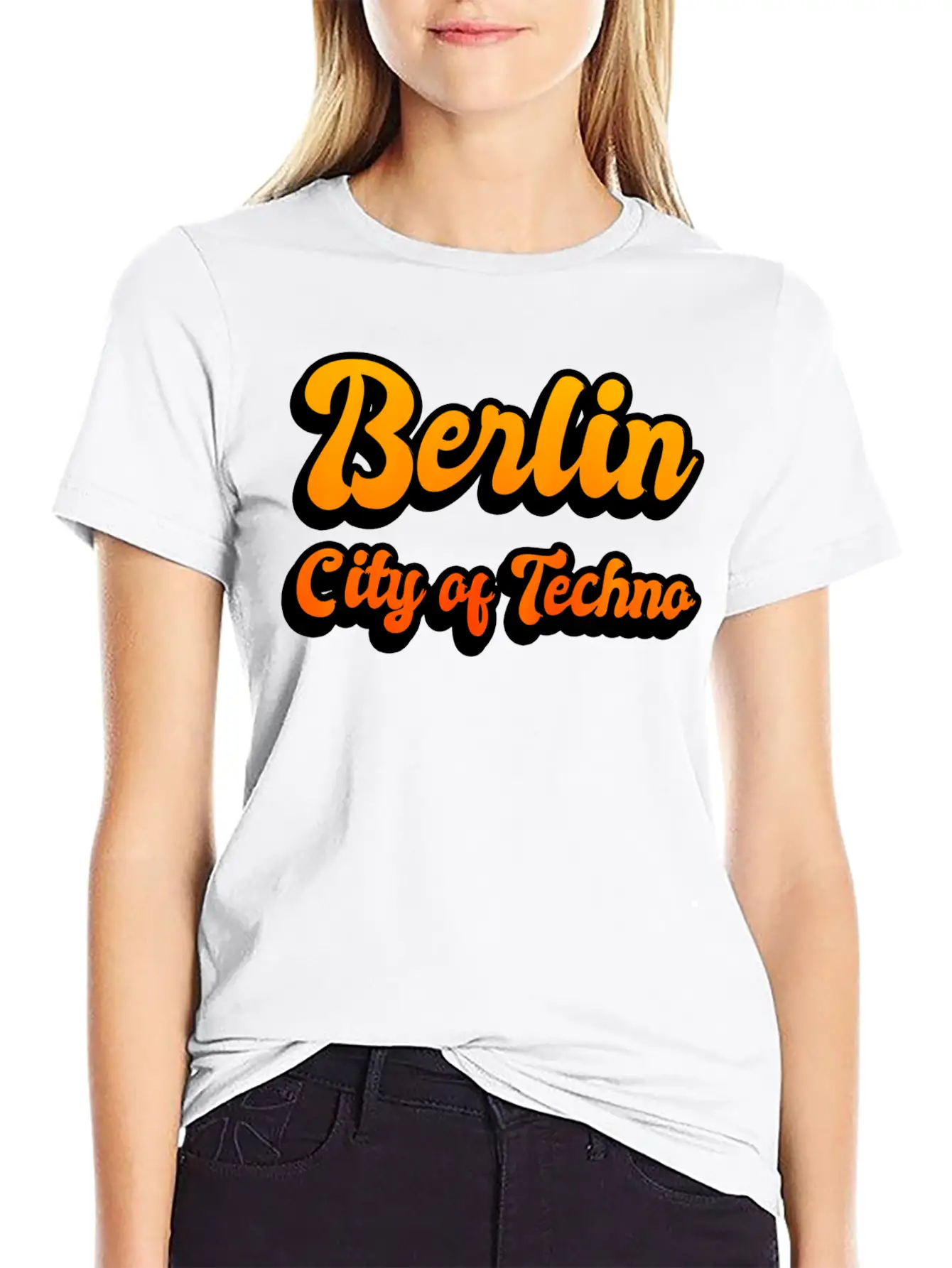 Berlin City Of Techno Casual Graphic T-Shirt – Simple And Comfortable Daily Wear