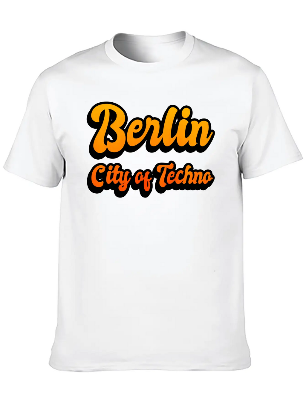 Berlin City Of Techno Casual Graphic T-Shirt – Simple And Comfortable Daily Wear