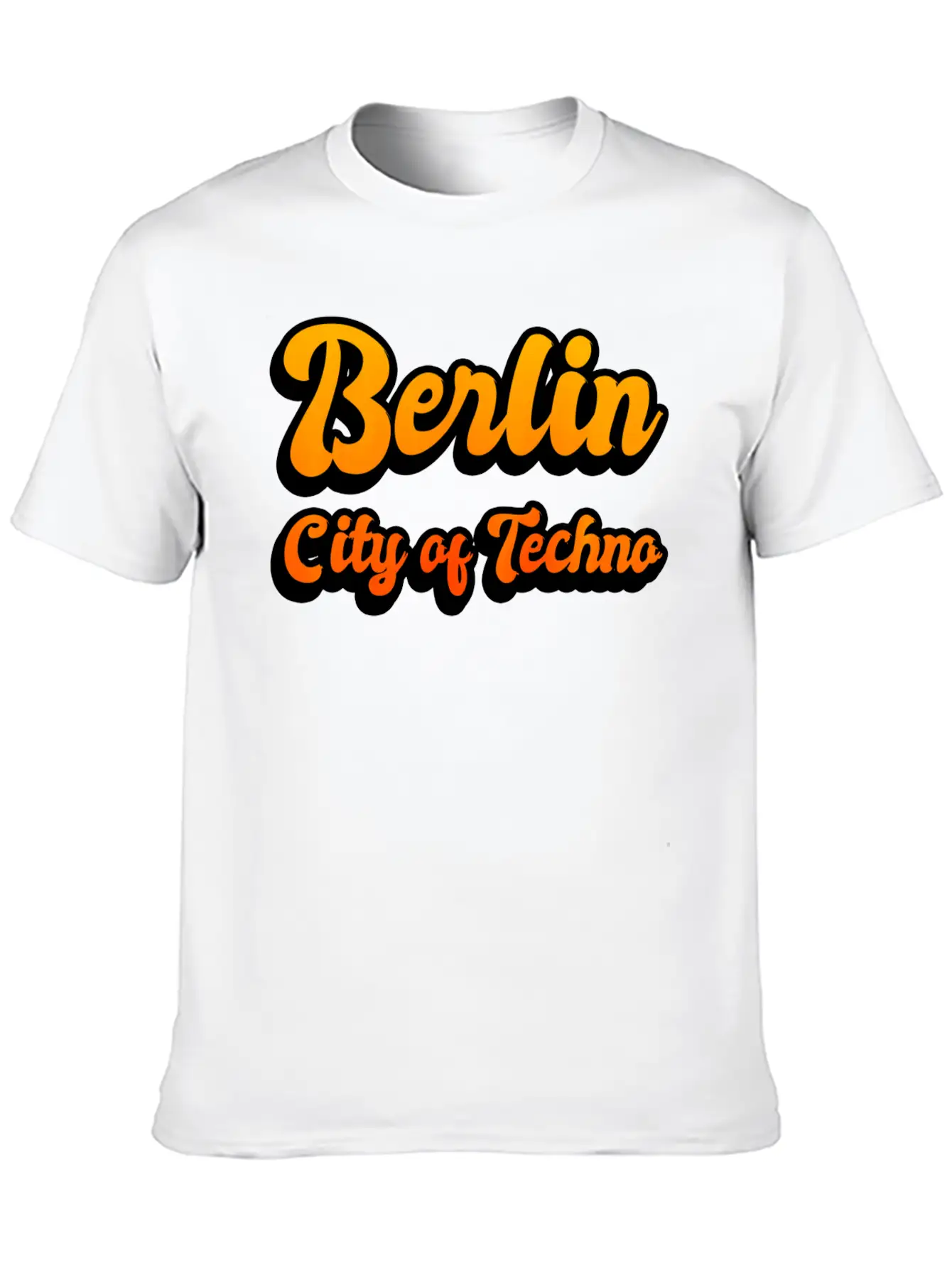 Berlin City Of Techno Casual Graphic T-Shirt – Simple And Comfortable Daily Wear