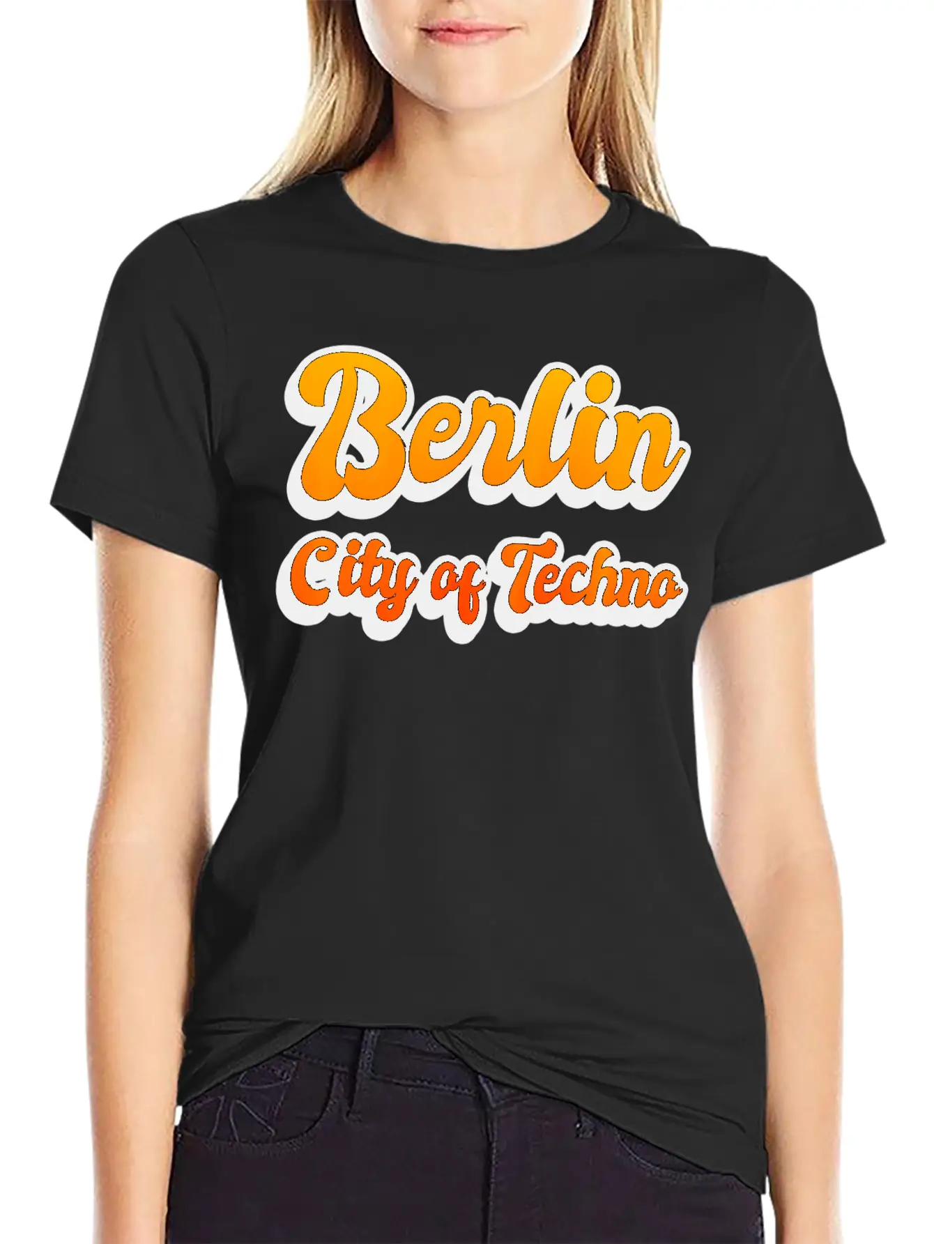 Berlin City Of Techno Casual Graphic T-Shirt – Simple And Comfortable Daily Wear