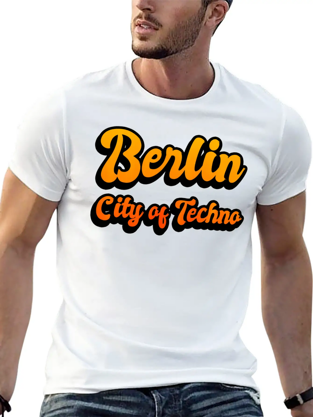 Berlin City Of Techno Casual Graphic T-Shirt – Simple And Comfortable Daily Wear