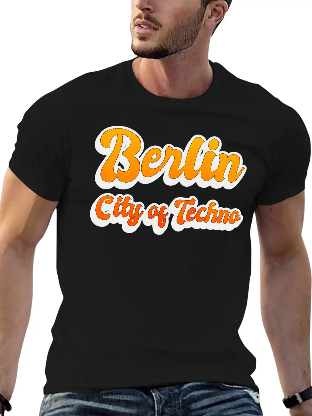 Berlin City Of Techno Casual Graphic T-Shirt – Simple And Comfortable Daily Wear