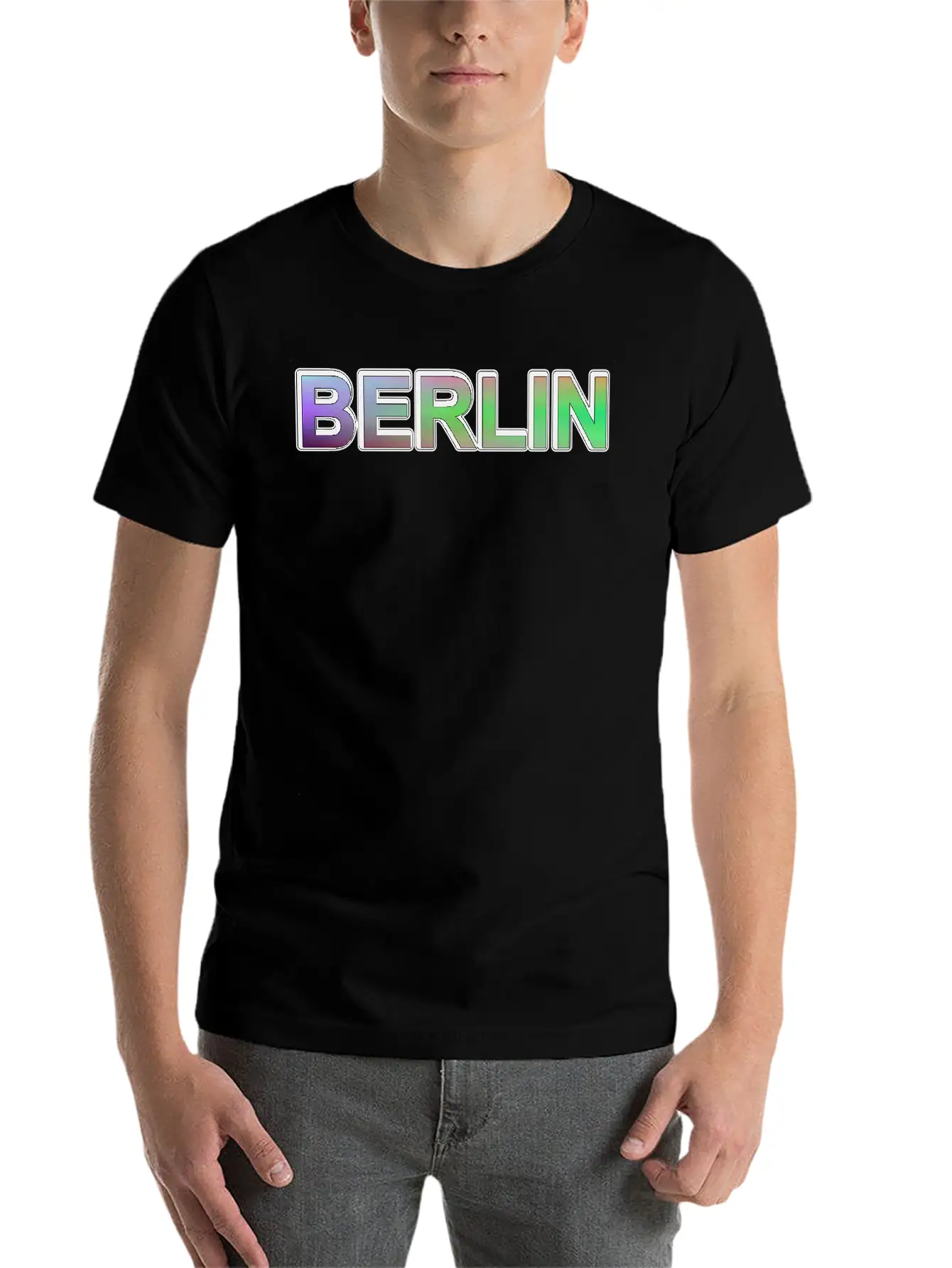 Berlin Germany - Graphic - Colorful Lettering Unisex Casual T-Shirt – Clean Design For Daily Comfort