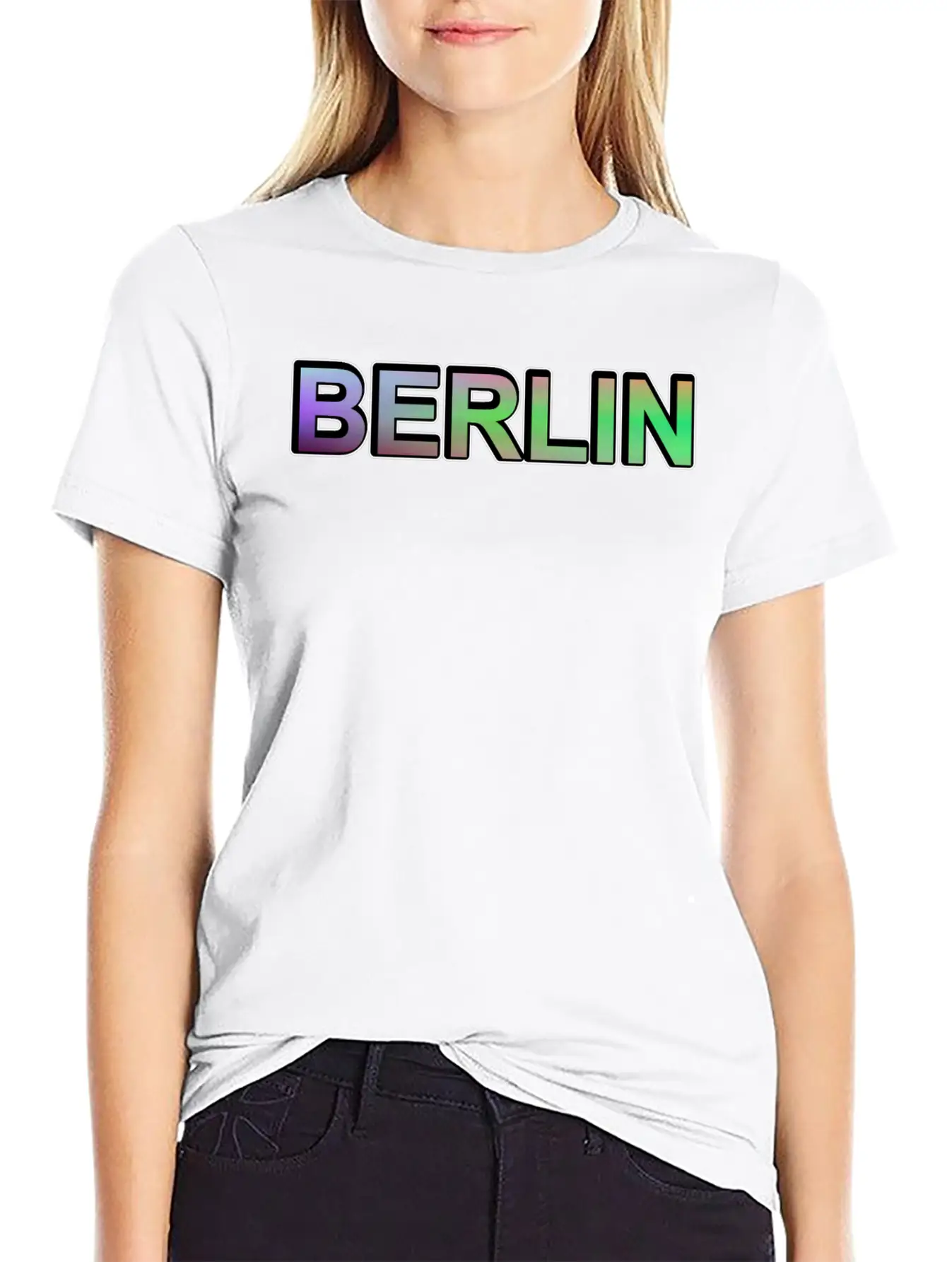 Berlin Germany - Graphic - Colorful Lettering Unisex Casual T-Shirt – Clean Design For Daily Comfort