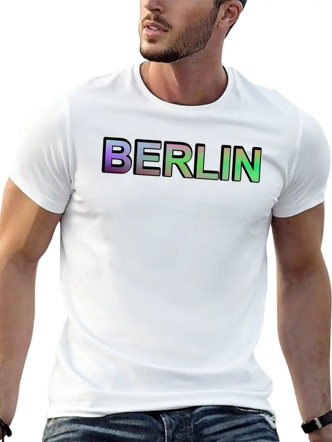 Berlin Germany - Graphic - Colorful Lettering Unisex Casual T-Shirt – Clean Design For Daily Comfort